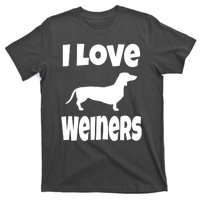 Lover Mom Dad I Love Weiners Gift Weiner Dog Owner Dachshund T-Shirt