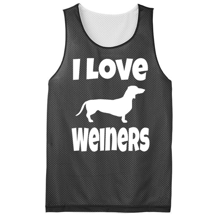 Lover Mom Dad I Love Weiners Gift Weiner Dog Owner Dachshund Mesh Reversible Basketball Jersey Tank