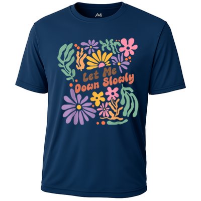 Let Me Down Slowly Floral Art Benjamin Cooling Performance Crew T-Shirt