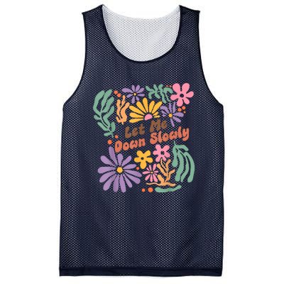 Let Me Down Slowly Floral Art Benjamin Mesh Reversible Basketball Jersey Tank