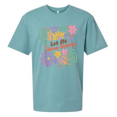 Let Me Down Slowly Floral Art Benjamin Sueded Cloud Jersey T-Shirt