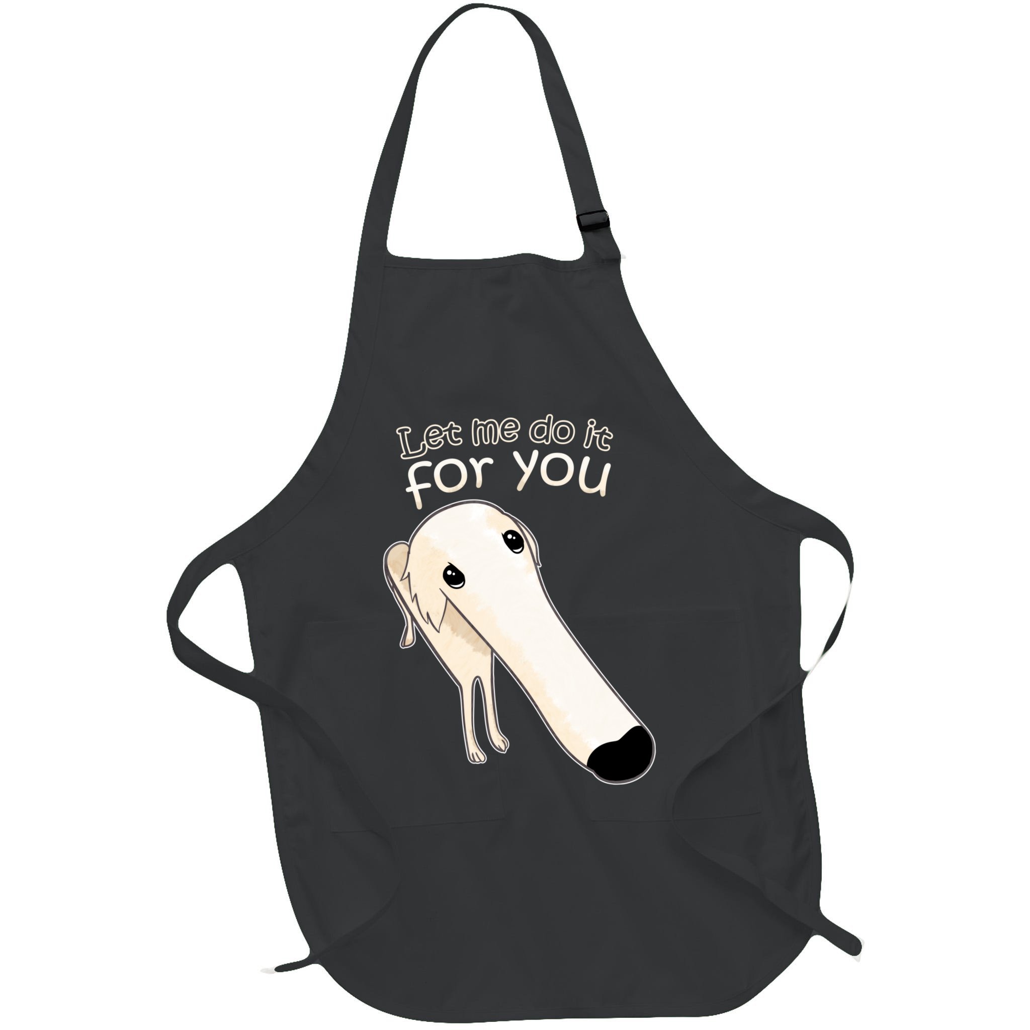 Let Me Do It For You Borzoi Dog Meme Apron