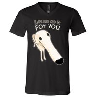 Let Me Do It For You Borzoi Dog Meme V-Neck T-Shirt