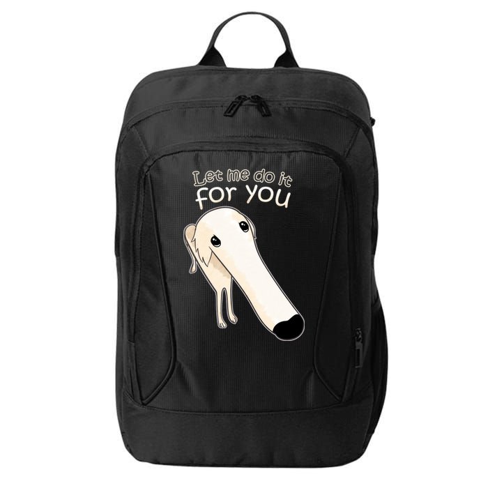 Let Me Do It For You Borzoi Dog Meme City Backpack