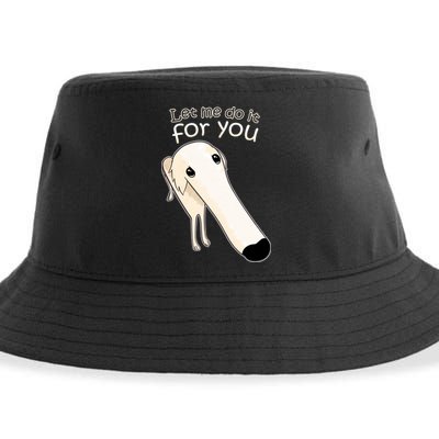 Let Me Do It For You Borzoi Dog Meme Sustainable Bucket Hat