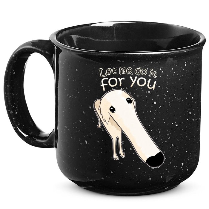 Let Me Do It For You Borzoi Dog Meme 15oz Campfire Ceramic Mug
