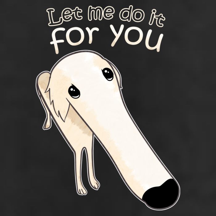Let Me Do It For You Borzoi Dog Meme Beanie