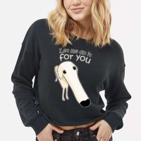 Let Me Do It For You Borzoi Dog Meme Cropped Pullover Crew