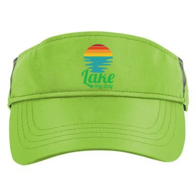 Lake My Day Perfect Vacation On The Lake Outdoor Adventure Gift Adult Drive Performance Visor