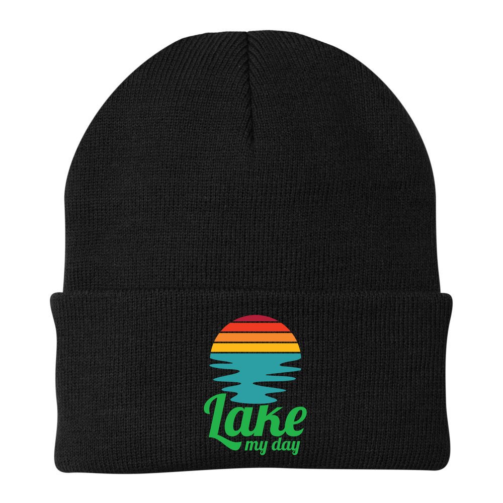 Lake My Day Perfect Vacation On The Lake Outdoor Adventure Gift Beanie