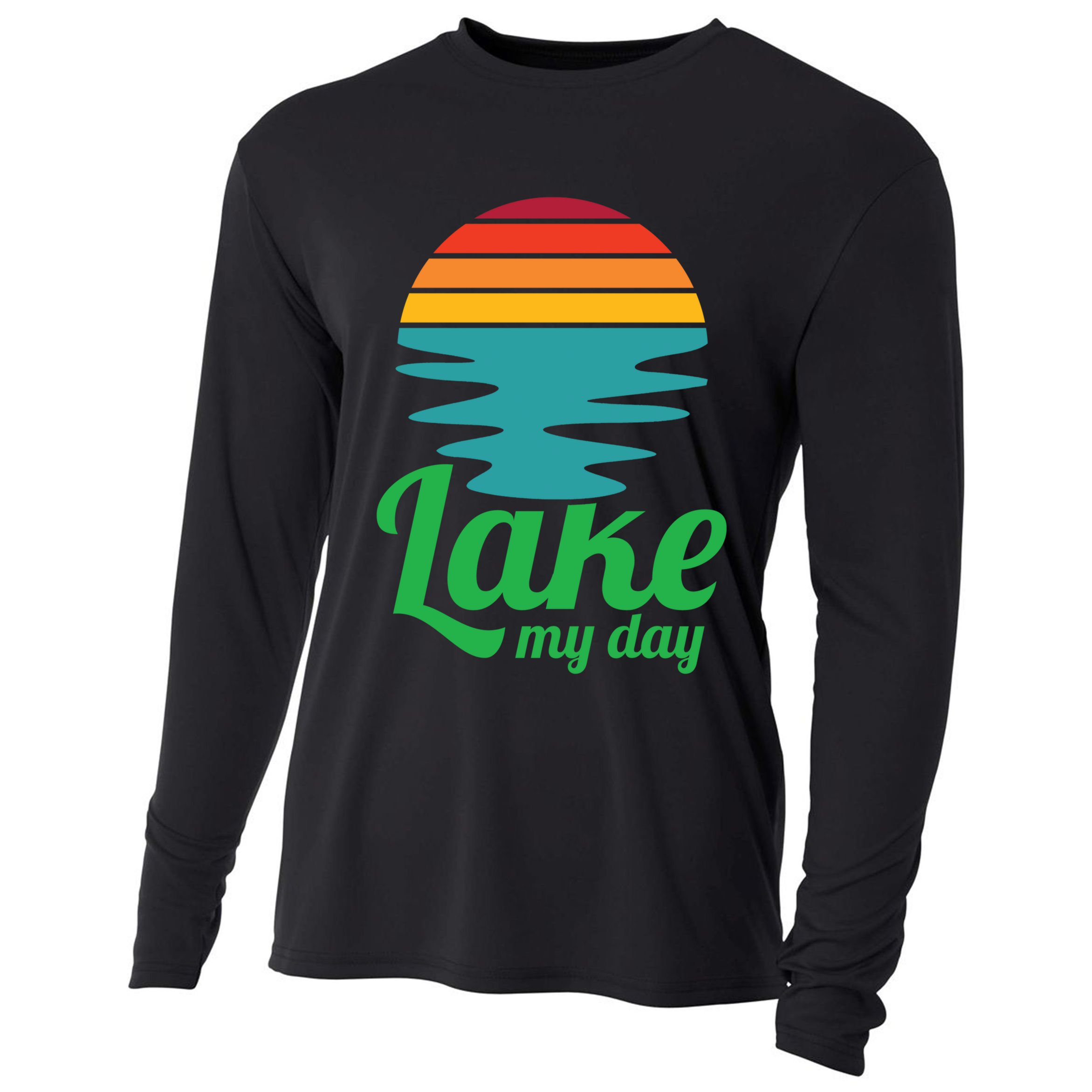 Lake My Day Perfect Vacation On The Lake Outdoor Adventure Gift Cooling Performance Long Sleeve Crew