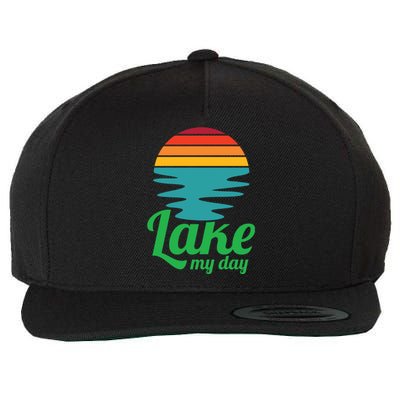 Lake My Day Perfect Vacation On The Lake Outdoor Adventure Gift Wool Snapback Cap