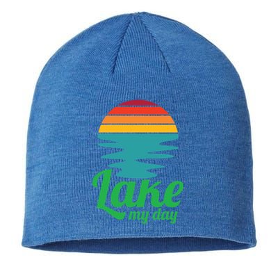 Lake My Day Perfect Vacation On The Lake Outdoor Adventure Gift Sustainable Beanie