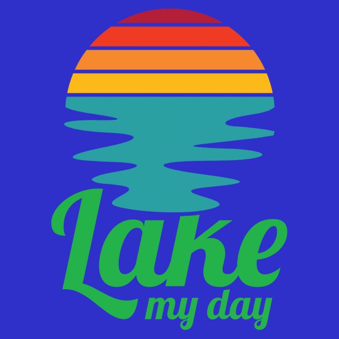 Lake My Day Perfect Vacation On The Lake Outdoor Adventure Gift Women's V-Neck T-Shirt