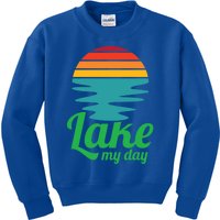 Lake My Day Perfect Vacation On The Lake Outdoor Adventure Gift Kids Sweatshirt