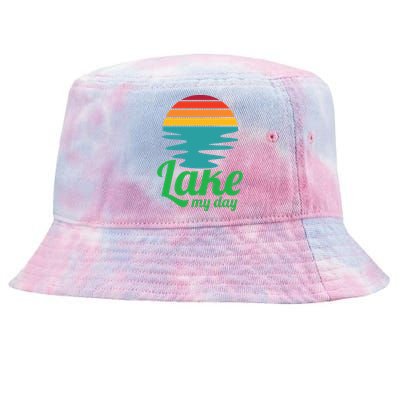 Lake My Day Perfect Vacation On The Lake Outdoor Adventure Gift Tie-Dyed Bucket Hat