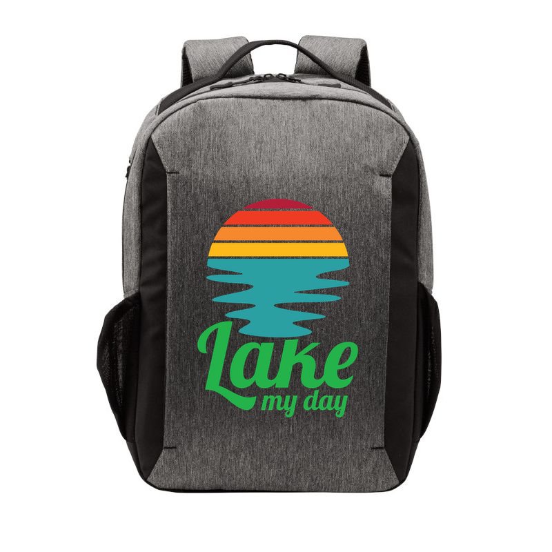 Lake My Day Perfect Vacation On The Lake Outdoor Adventure Gift Vector Backpack