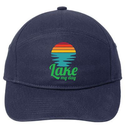 Lake My Day Perfect Vacation On The Lake Outdoor Adventure Gift 7-Panel Snapback Hat