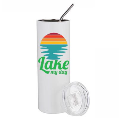 Lake My Day Perfect Vacation On The Lake Outdoor Adventure Gift Stainless Steel Tumbler