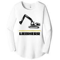 Liebherr Machinist Driver Fan Excavator Love Construction Machinery Women's Perfect Tri Tunic Long Sleeve Shirt