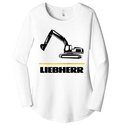 Liebherr Machinist Driver Fan Excavator Love Construction Machinery Women's Perfect Tri Tunic Long Sleeve Shirt