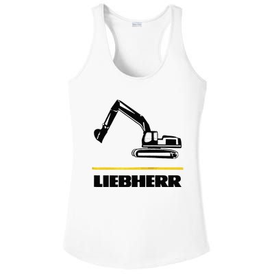 Liebherr Machinist Driver Fan Excavator Love Construction Machinery Ladies PosiCharge Competitor Racerback Tank