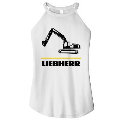 Liebherr Machinist Driver Fan Excavator Love Construction Machinery Women’s Perfect Tri Rocker Tank