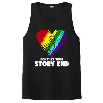 Life Matters Dont Let Your Story End Stress Awareness Gift PosiCharge Competitor Tank