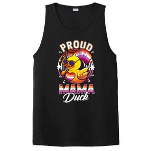 Lgbt Mama Duck Lgbtq Proud Mom Lesbian Daughter Gay Ally Gift PosiCharge Competitor Tank