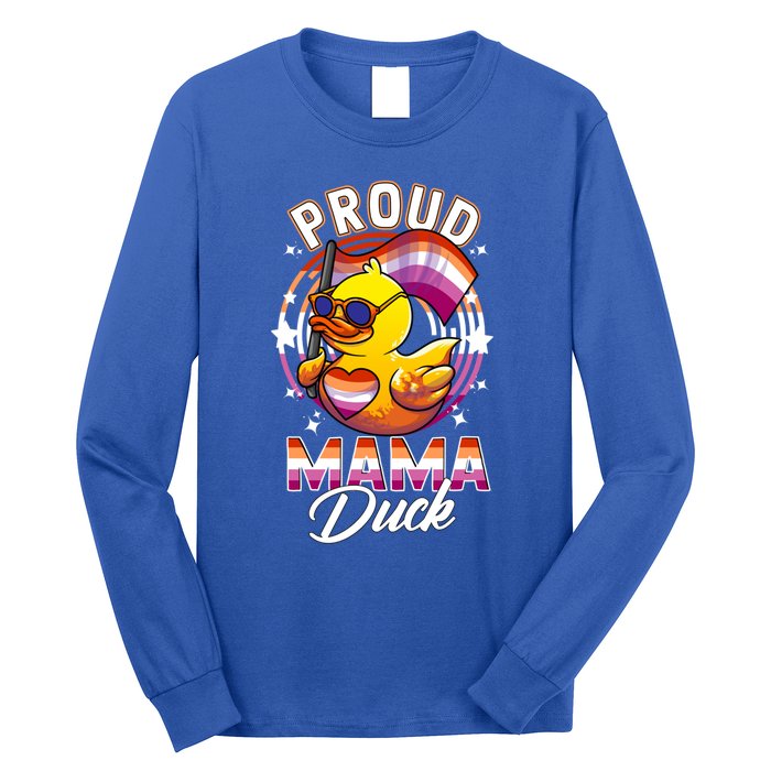 Lgbt Mama Duck Lgbtq Proud Mom Lesbian Daughter Gay Ally Gift Long Sleeve Shirt