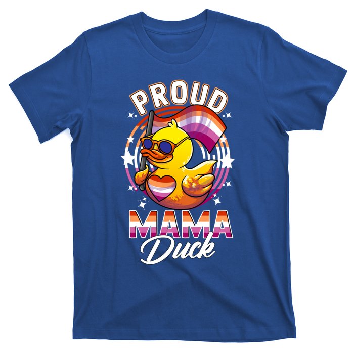 Lgbt Mama Duck Lgbtq Proud Mom Lesbian Daughter Gay Ally Gift T-Shirt