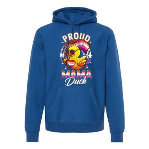 Lgbt Mama Duck Lgbtq Proud Mom Lesbian Daughter Gay Ally Gift Premium Hoodie