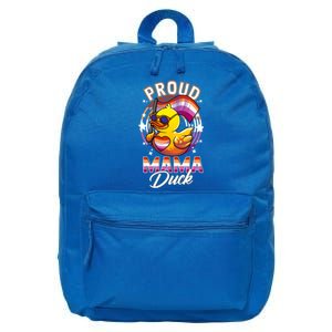 Lgbt Mama Duck Lgbtq Proud Mom Lesbian Daughter Gay Ally Gift 16 in Basic Backpack