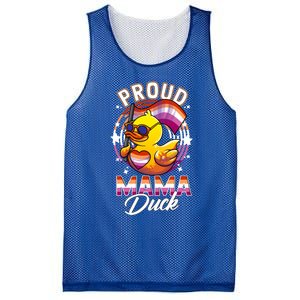 Lgbt Mama Duck Lgbtq Proud Mom Lesbian Daughter Gay Ally Gift Mesh Reversible Basketball Jersey Tank