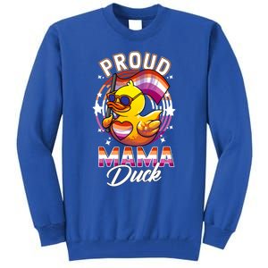 Lgbt Mama Duck Lgbtq Proud Mom Lesbian Daughter Gay Ally Gift Tall Sweatshirt