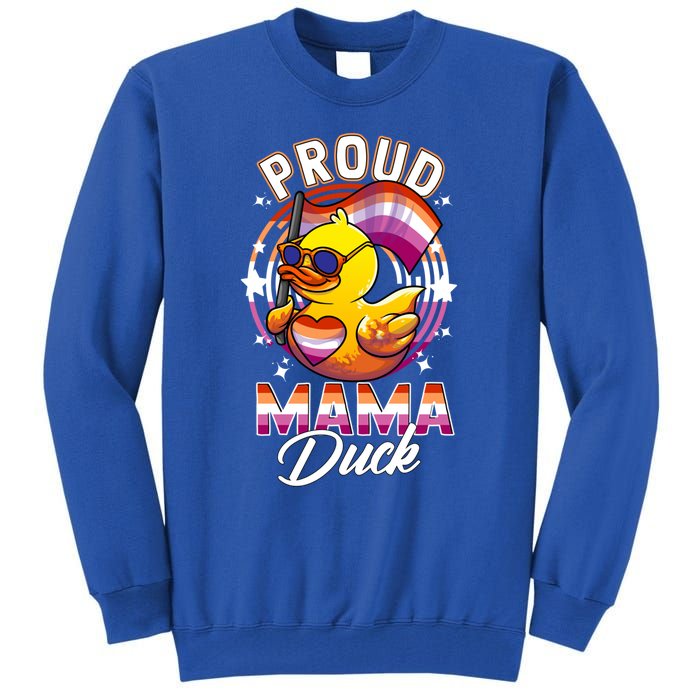 Lgbt Mama Duck Lgbtq Proud Mom Lesbian Daughter Gay Ally Gift Tall Sweatshirt