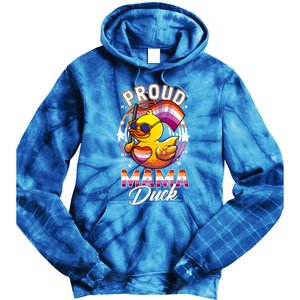 Lgbt Mama Duck Lgbtq Proud Mom Lesbian Daughter Gay Ally Gift Tie Dye Hoodie