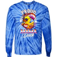 Lgbt Mama Duck Lgbtq Proud Mom Lesbian Daughter Gay Ally Gift Tie-Dye Long Sleeve Shirt