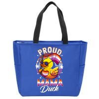 Lgbt Mama Duck Lgbtq Proud Mom Lesbian Daughter Gay Ally Gift Zip Tote Bag