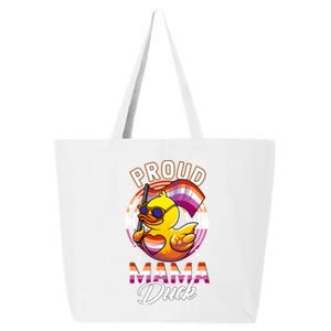 Lgbt Mama Duck Lgbtq Proud Mom Lesbian Daughter Gay Ally Gift 25L Jumbo Tote