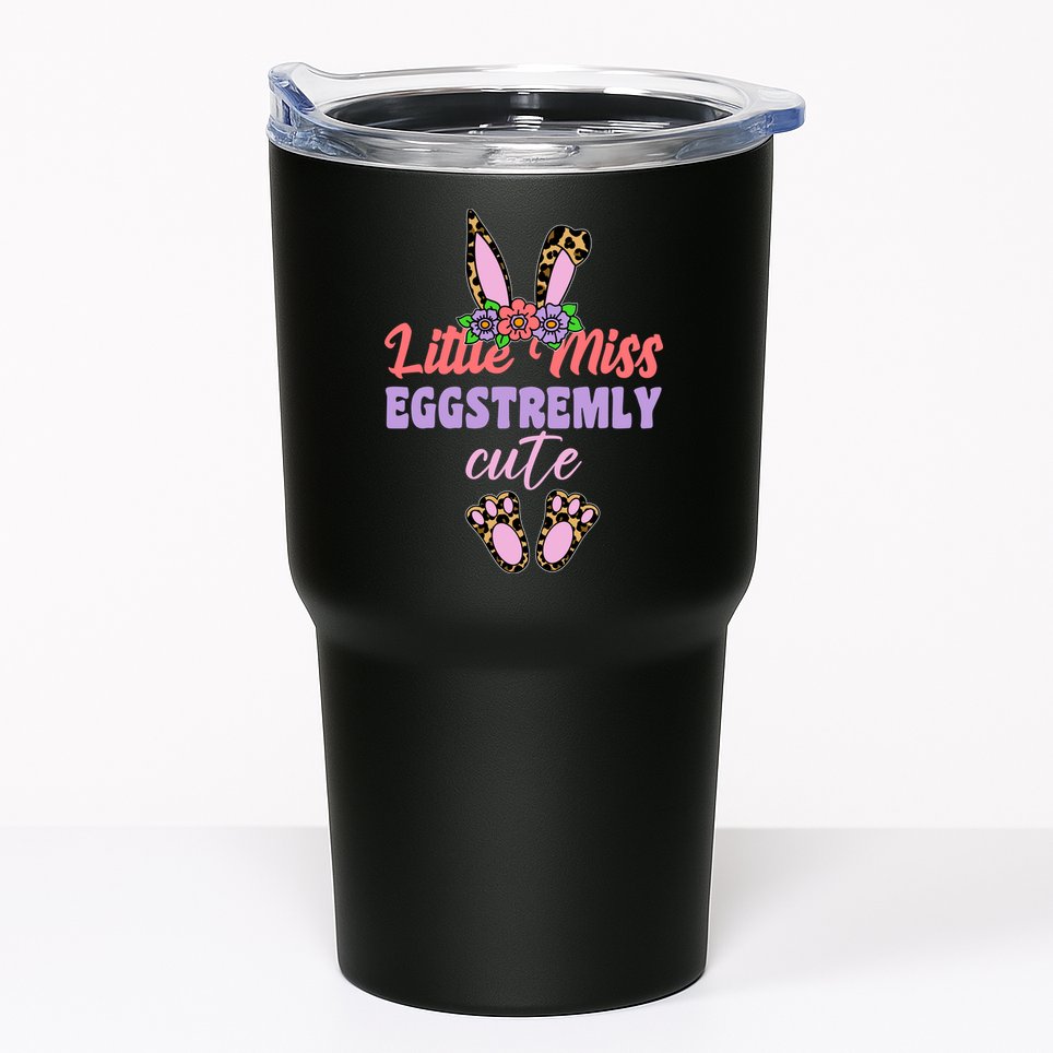 Little Miss Eggstremly Cute Easter Bunny Tumbler