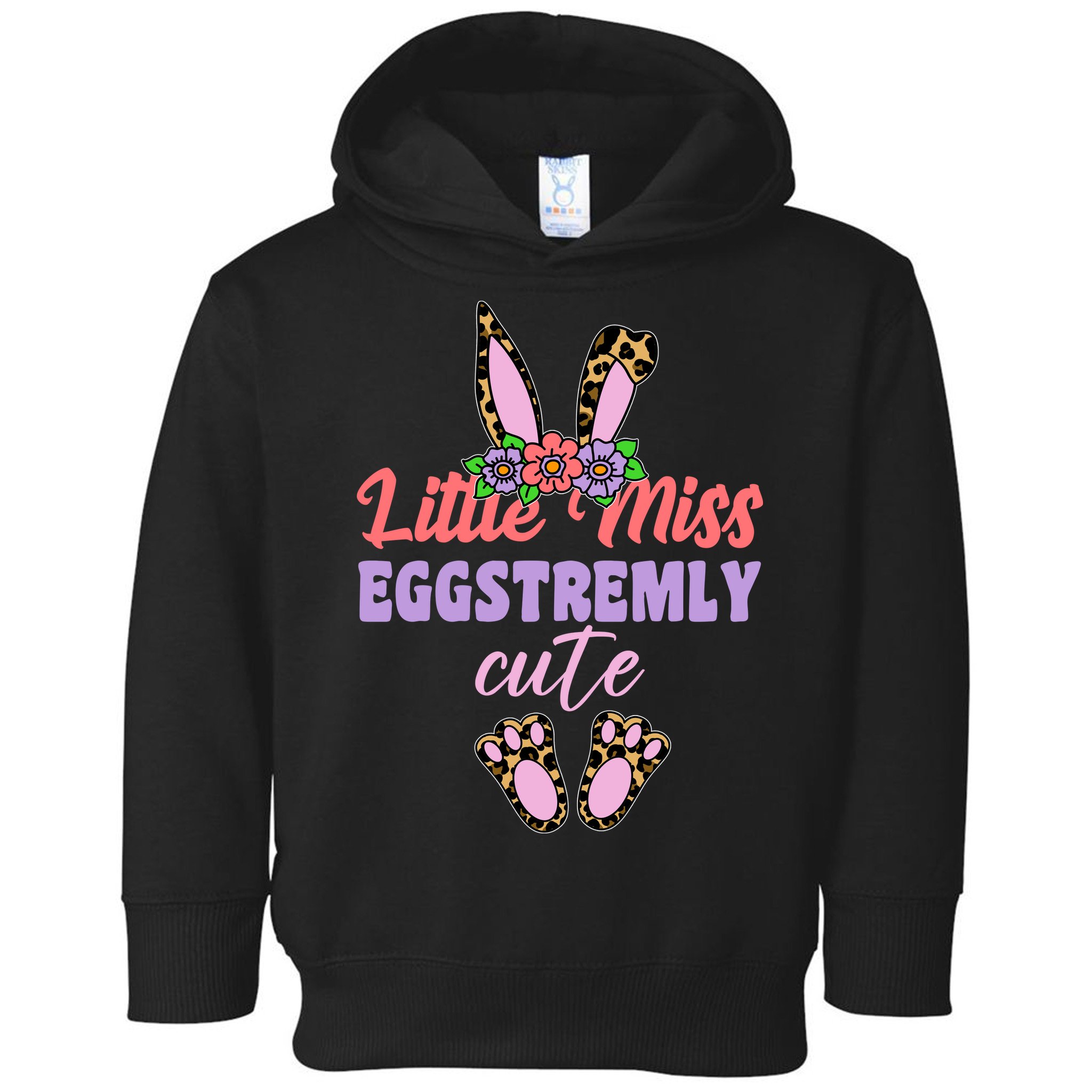 Little Miss Eggstremly Cute Easter Bunny Toddler Hoodie