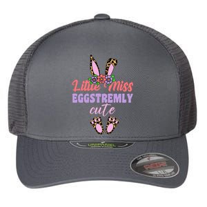 Little Miss Eggstremly Cute Easter Bunny Flexfit Unipanel Trucker Cap