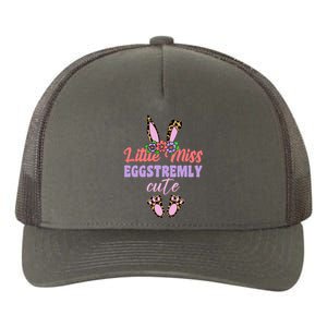 Little Miss Eggstremly Cute Easter Bunny Yupoong Adult 5-Panel Trucker Hat