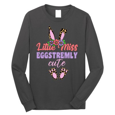 Little Miss Eggstremly Cute Easter Bunny Long Sleeve Shirt