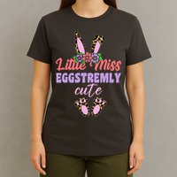 Little Miss Eggstremly Cute Easter Bunny T-Shirt