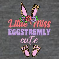 Little Miss Eggstremly Cute Easter Bunny T-Shirt