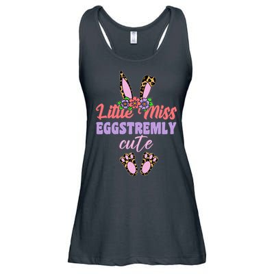 Little Miss Eggstremly Cute Easter Bunny Ladies Essential Flowy Tank