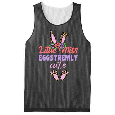 Little Miss Eggstremly Cute Easter Bunny Mesh Reversible Basketball Jersey Tank