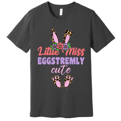 Little Miss Eggstremly Cute Easter Bunny Premium T-Shirt